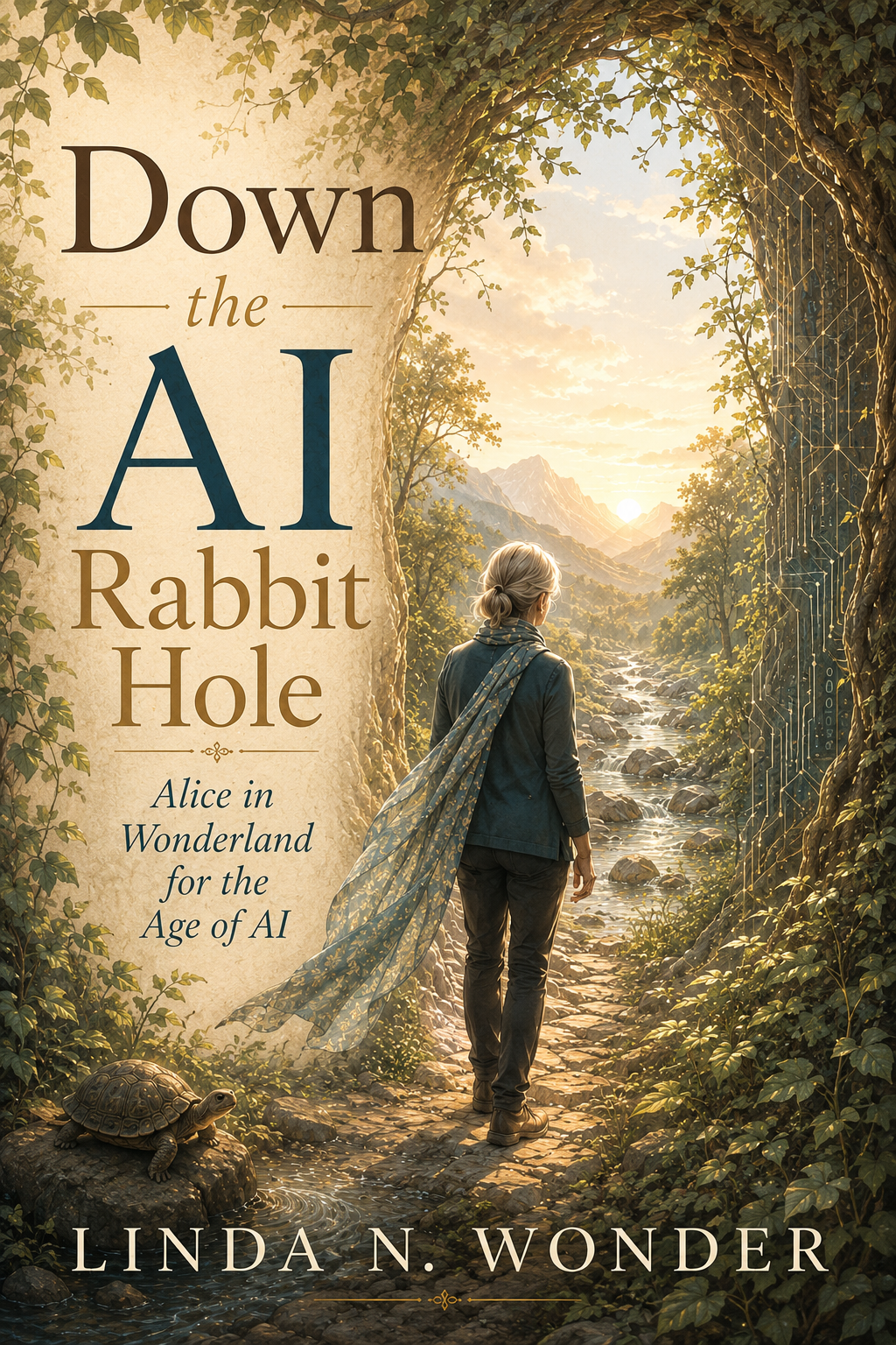 Cover of Down the AI Rabbit Hole by Linda N. Wonder